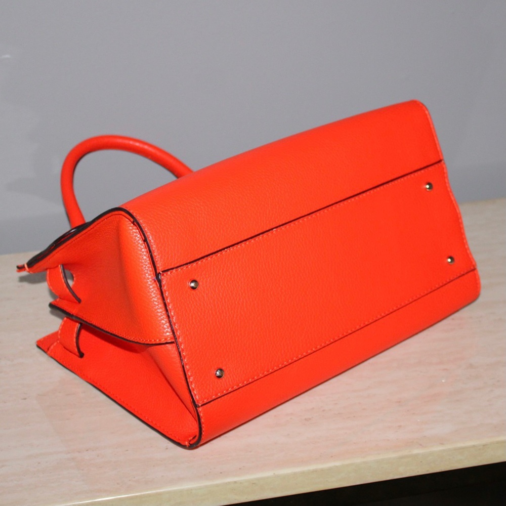 Guess Orange Cate Satchel Purse - Picture 10 of 15